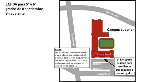 upper campus dismissal spanish